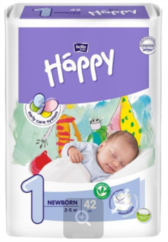 BB-054-MU42-013 Подгузники для детей марки Bella Baby Happy Newborn 42 шт - фото 6396
