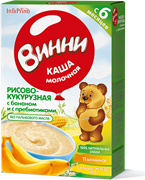НТ-0469 Винни каша молочная рисово-кукурузная с бананом 200 гр. НТ-0469 Винни каша молочная рисово-кукурузная с бананом 200 гр.